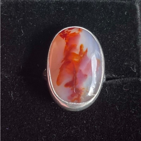 Handcrafted Garnet Quartz ring | Size: 6 - Picture 2 of 10